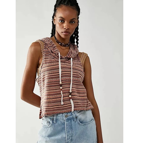 Free People On Fire Hoodie Tank - Picture 2 of 15